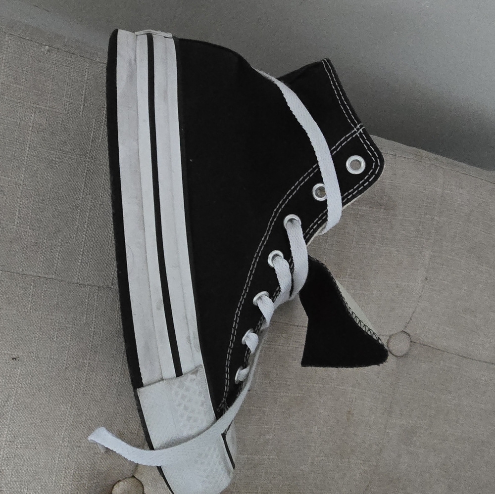 Converse Cream High-Top Sneakers